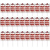 Jucoan 30 Pack Push Cake up Pop Containers with Lids, Cake Pop Shooter, Mess-free Plastic Jelly Ice Cream Cupcake Push up Pop
