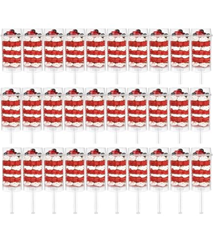 10 Stück Push-up Cake Pop Shooter – Runde, Klare Kunststoff-Formen Mit Deckel & Stick