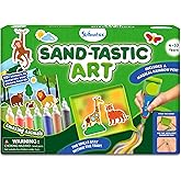 Skillmatics Sand Art Activity - Mess-Controlled DIY Animal Craft Kit with 50+ Colorful Stickers, Creative Arts & Crafts for K