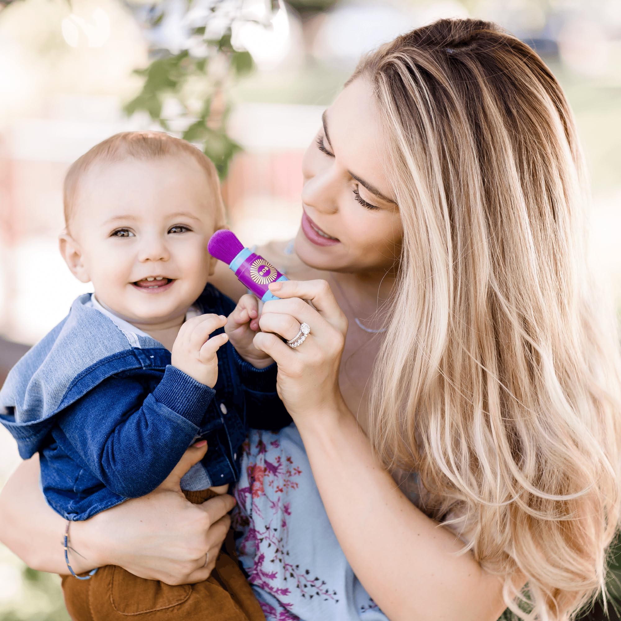 BOB KIDS SPF 30 Brush On Mineral Powder Sunscreen, Broad Spectrum Protection, Water Resistant 80 Mins, Fragrance Free, Easy to Apply for Kids & Babies, Mfg in USA, 2-Pack