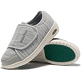 Women's Diabetic Shoes Easy Put on with Adjustable Lightweight for Edema Plantar Fasciitis Bunions Arthritis Neuropathy Wide Width Swollen Feet Bottom Fattening and Widening Elderly Shoes