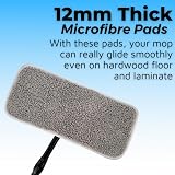 Zeltauto Reusable Mop Pads for Flash Speed Mop 4 Pack Microfiber Grey view 5