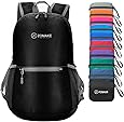 ZOMAKE Zaino Pieghevole Ultraleggero-Piccolo Zaini Ripiegabile 18L Zainetto Ultraleggeri Tascabile Impermeabile,Per Donna Uomo Viaggio Trekking Campeggio Città Sportivo(Blu marina