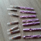 TRIXES 7-teiliges Nagelpinsel-Set – Für UV-Gel & Acryl, Größen 2-14, Marmorierte Griffe, Für Profis & Heimgebrauch