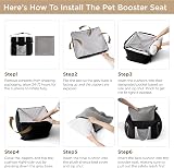 LE SURE Lesure Dog Car Seat Medium Waterproof Booster Seat with Storage view 7