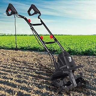 BRAST elektrische Motorhacke 1050 Watt 32cm Arbeitsbreite 16 Hackmesser Ackerfräse Kultivator Gartenfräse Elektro Hacke