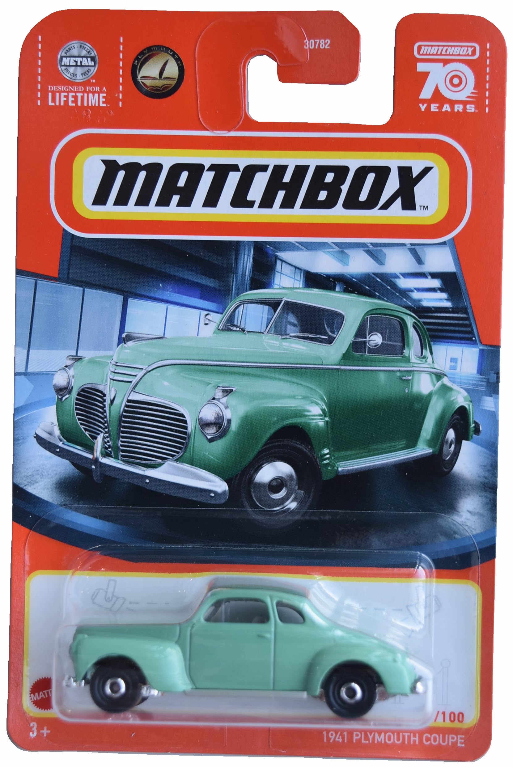 Matchbox 1941 Plymouth Coupe, Green 8/100
