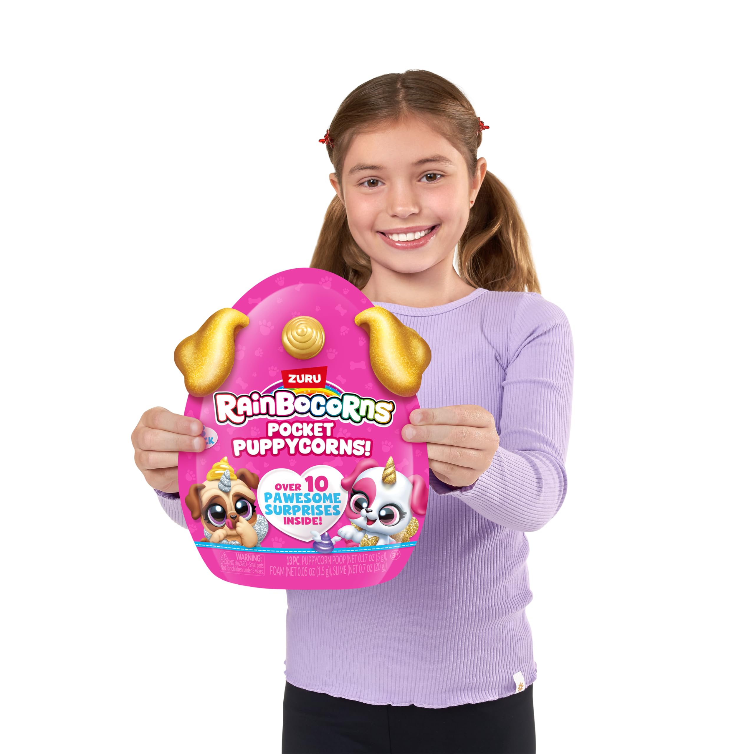 Rainbocorns Pocket Puppycorn 3 Pack by ZURU Toy Puppy Dog Mini Unboxing Girls Gifting