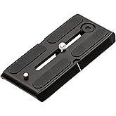 Benro Arca-Swiss Style Professional Quick Release Plate – Anti-Twist Rubber Base, 1/4"-20 Camera Screw, Safety Stop Design & Durable Aluminum Construction (QR4PRO)