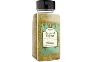 Unpretentious Ground Thyme, 6.4 oz, Versatile Seasoning, Savory Flavor, Soups & Sauces
