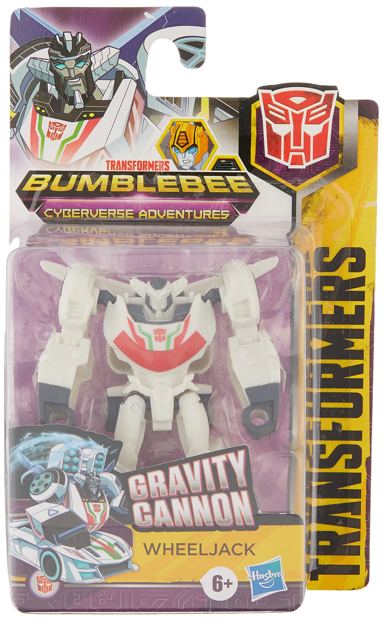 Hasbro Wheeljack Action Figure, Transformers Cyberverse Adventures, Gravity Cannon Action Attack, 3.75-inch