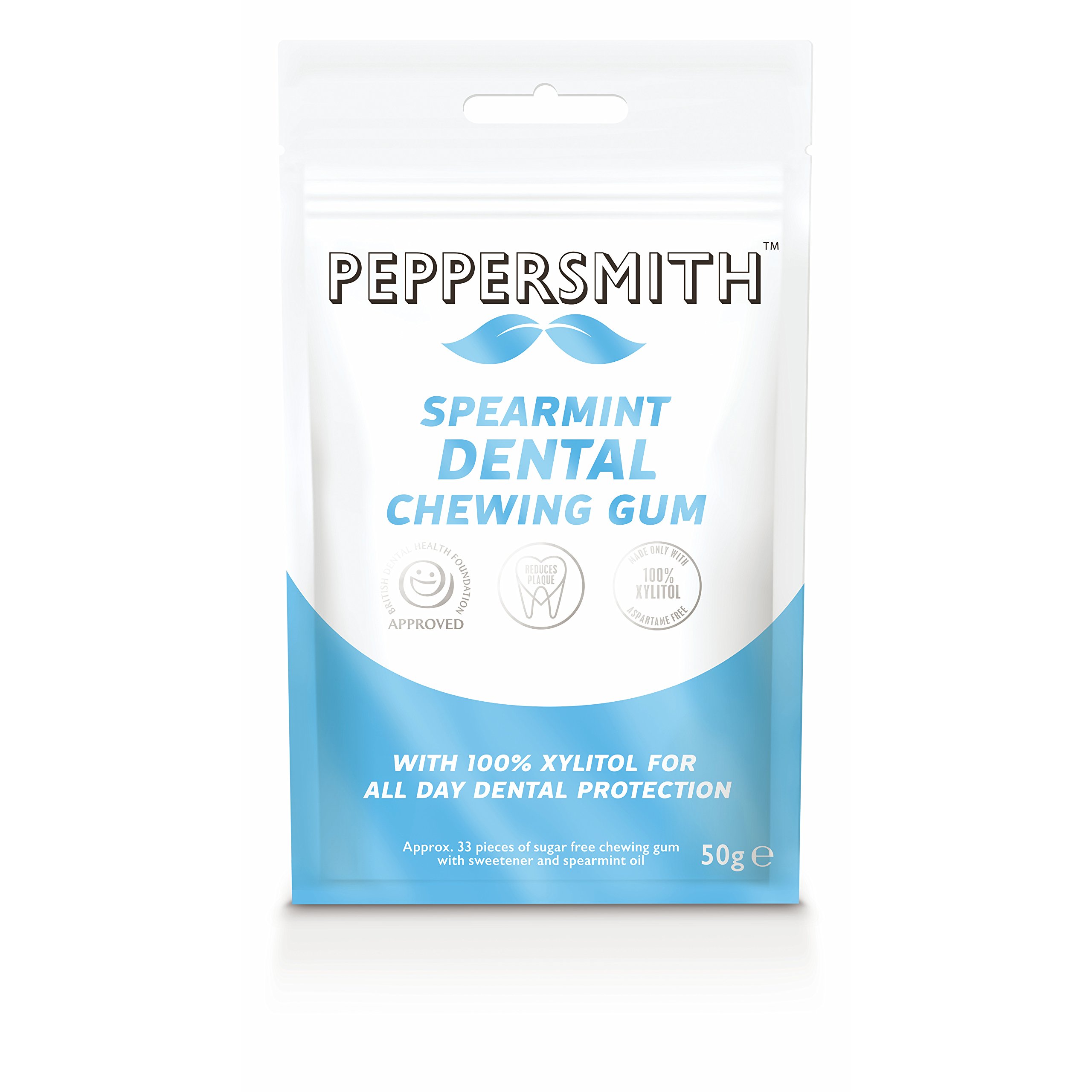 Peppersmith Dental Peppermint Chewing Gum 50g Grocery