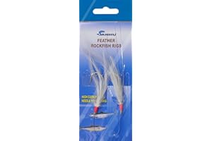 Sanhu Rock Cod Feather Rigs 5/0 White-10 Packs