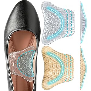 SQHT Arch Support Inserts Women, Plantar Fasciitis Relief, 3 Arch Heights | Flat Foot Relief, Bio-Gel Arch Massage Points, Du