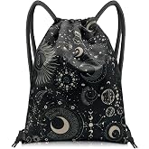 BHAHB Drawstring Backpack Draw String Bag Sports Gym Bags Waterproof Cute Aesthetic Sackpack for Unisex Women Sports Beach Travel(13