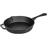 Amazon Basics Pre-Seasoned Cast Iron Skillet Pan, 10.25 Inch