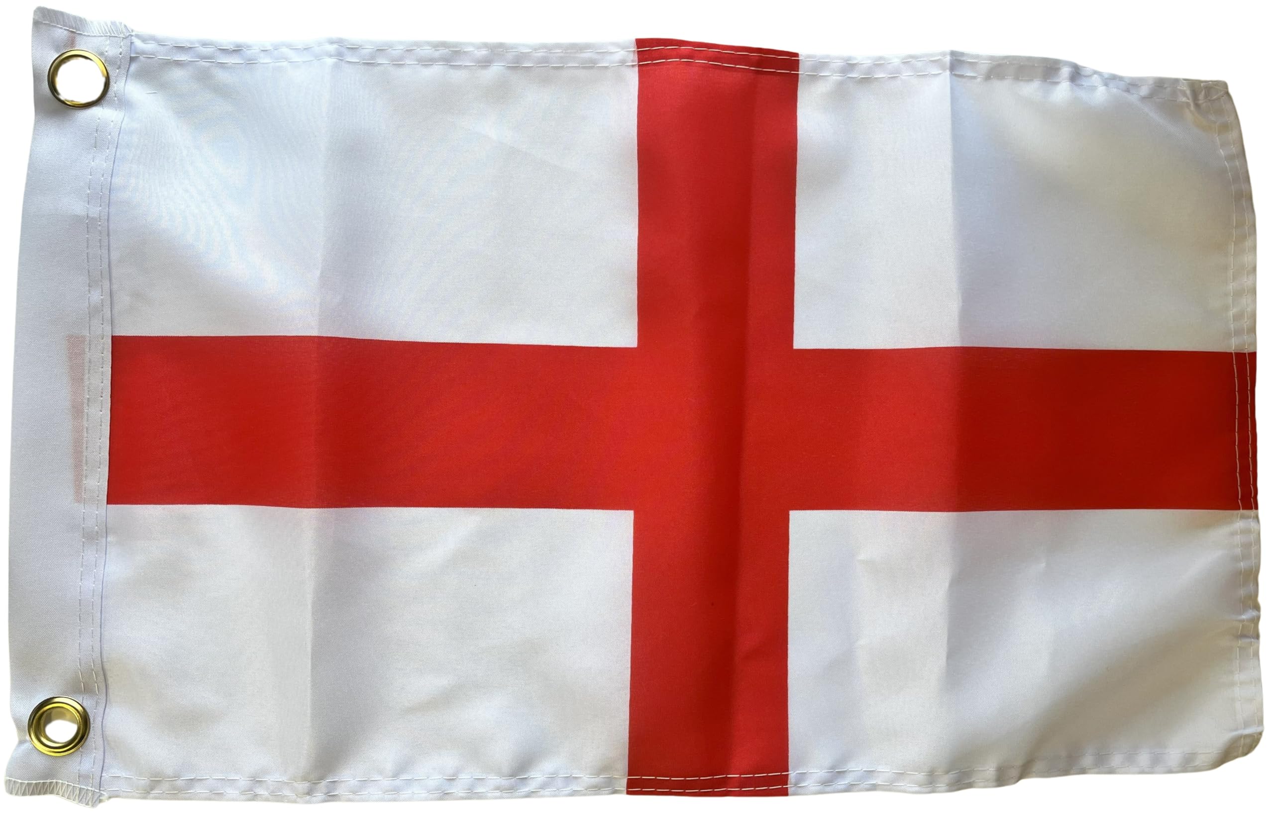 NWFlags Small England St George Flag 17" x 11" 75d Premium Polyester | Polyester 1.5x1 foot material Saint George flag with 2 Eyelets