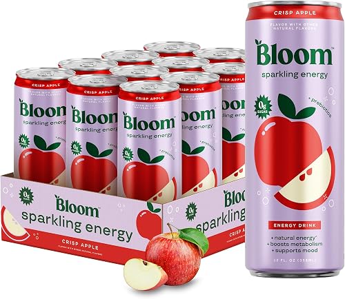 Bloom Nutrition bebida energética con gas, cafeína natural, sin azúcar — Bebidas energéticas