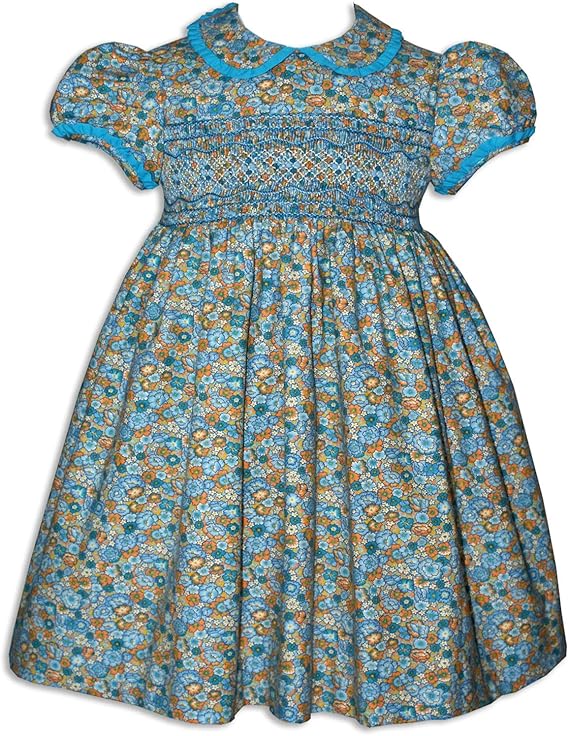 Amazon.com: Hand Smocked Classic Baby Girls Party Dress ...