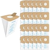 24 Pack Style MM Vacuum Bags Compatible with Eureka Mighty Mite 3670 and 3680 Series Canister Vacuums,Replaces Part #60295, 60295A, 60295B, 60295C, 60296, 60297A&ndash;Multi-Layer Micro Filtration