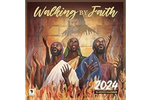 African American Expressions 2024 Wall Calendars - Monthly Calendars Celebrating Black Culture & History - 12x12 Hanging Calendar - 16 Months - Walking by Faith Calendar