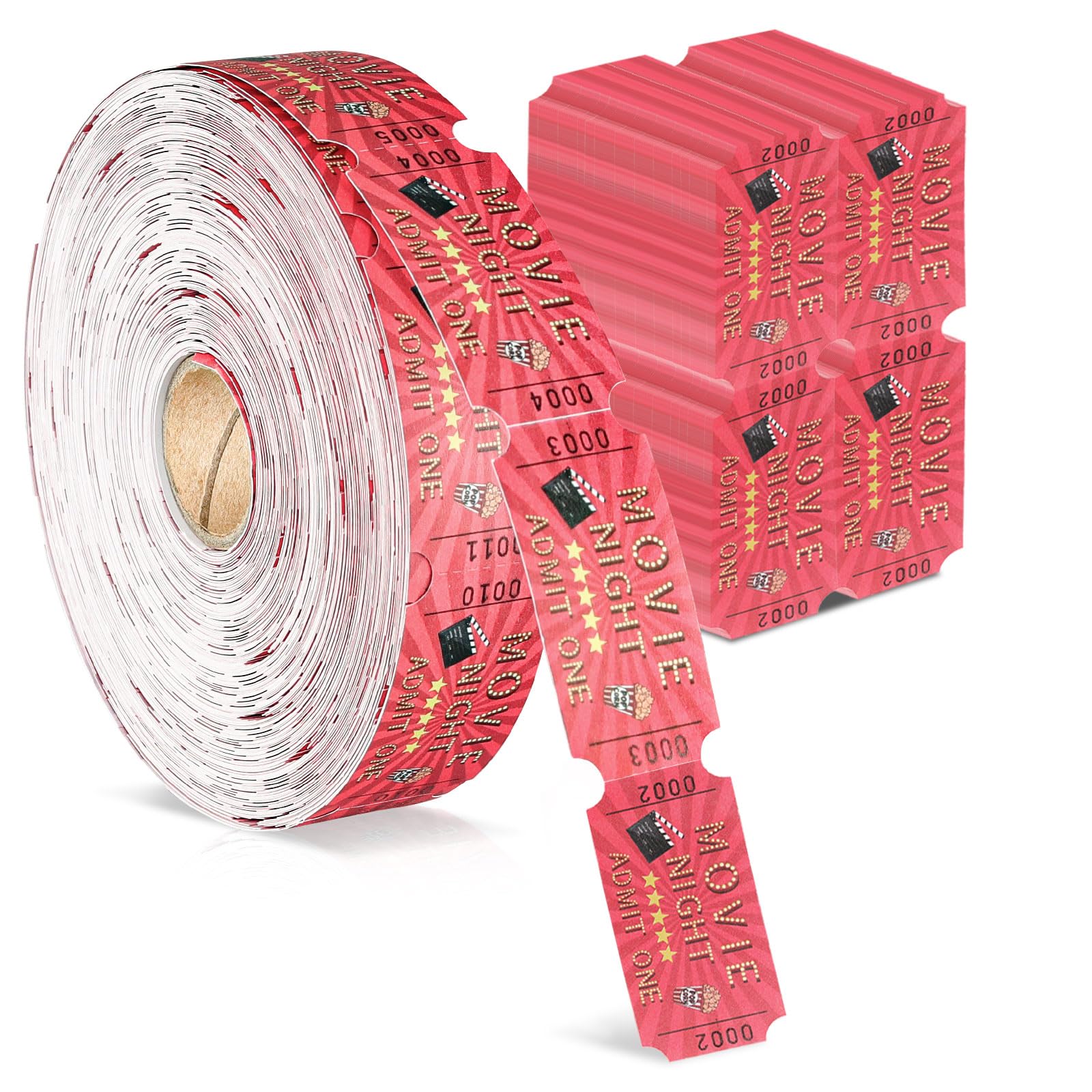 1000 Pieces Carnival Roll Tickets Raffle Tickets