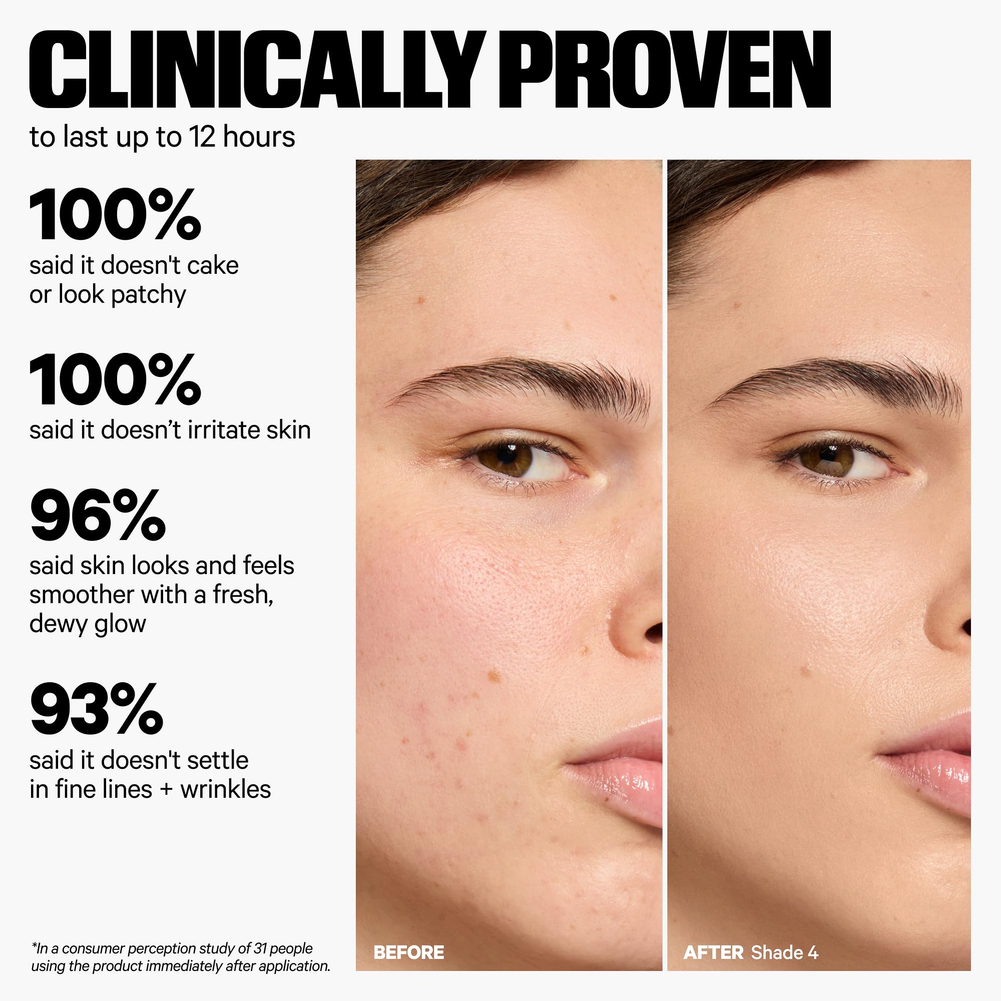 Milk Makeup Hydro Grip Hydrating Gel Skin Tint with Hyaluronic Acid – Buildable Light Coverage for Up to 12 Hours w/Dewy Finish – Non-Comedogenic