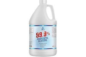 CHEMCORP Chem Corp Isopropyl Alcohol 99% Pure - USP & NF Medical Grade- USA 99 Percent Concentrated Rubbing - 1 Gallon 128 Ounces and 1 Free Spray Bottle