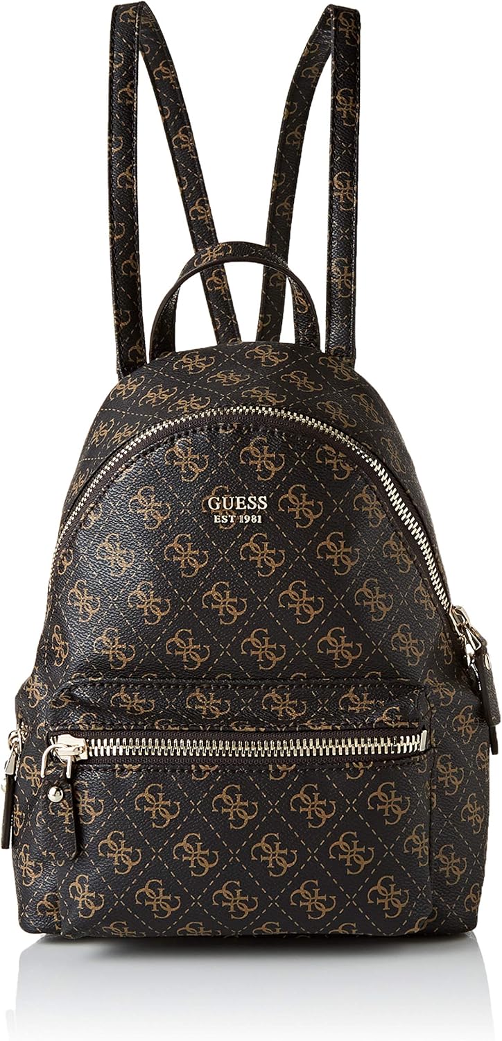Guess Leeza, Damen Rucksack, Braun (Brown), 14x38.5x30 cm (W x H L