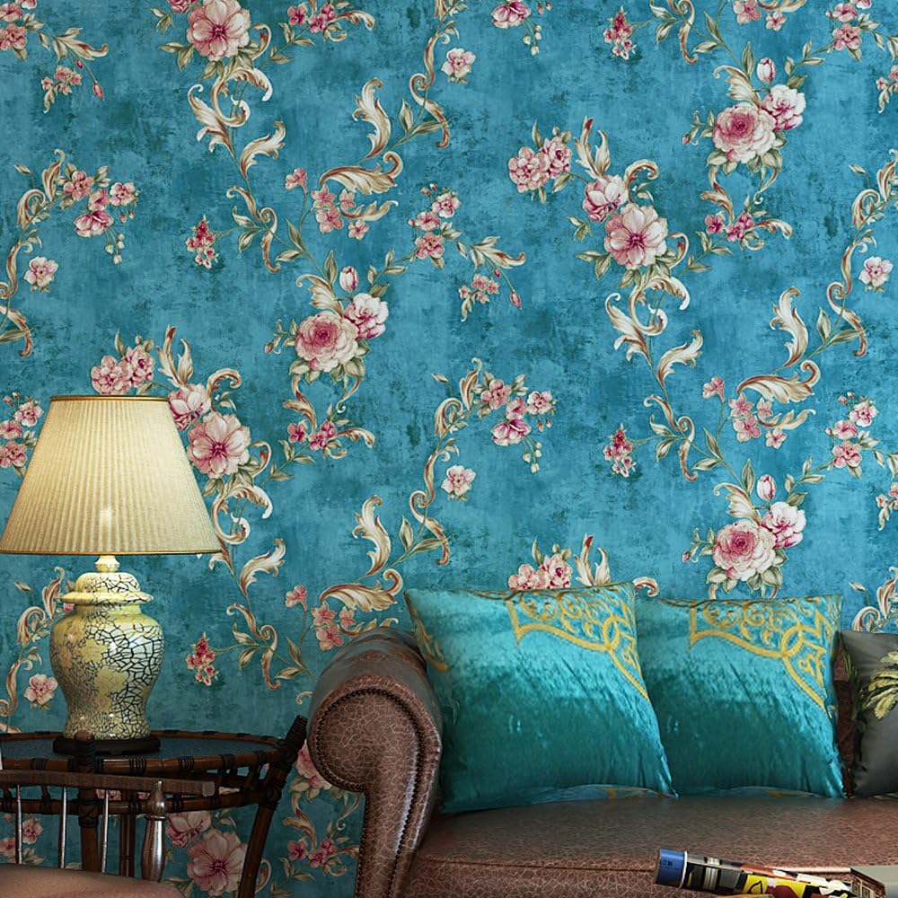 Mural Wallpaper Vintage Floral 6'7 By 30 Ft Mural Wallpaper Vintage Floral 6'7 By 30 Ft