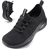 Rollstep Wide Toe Box Shoes Women Extra Wide Width Sneakers Air Cushion Road Running Shoes Ultra Light Tennis Gym Workout Training Shoes Breathable Walking Shoes with Arch Support