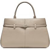 CHUNLI Satchel Purses for Women, Medium Crossbody Handbag with Detachable Shoulder Straps, Ladies Vegan Leather Top Handle Work Bags