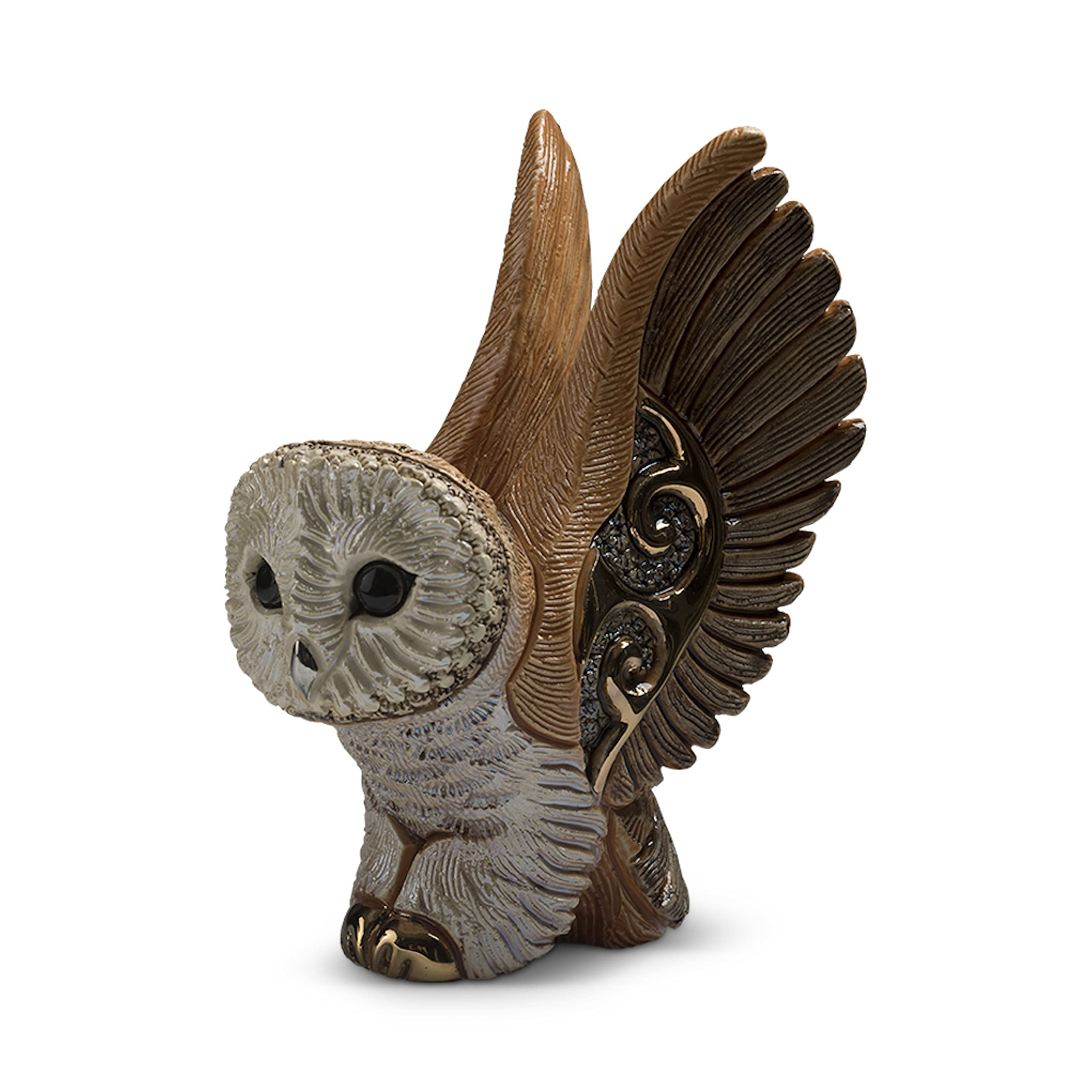 De Rosa Barn Owl Figurine in Gift Box F218