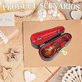 Raykce Tiny Worlds Smallest Emergency Violin Miniature Wooden Instrument view 2