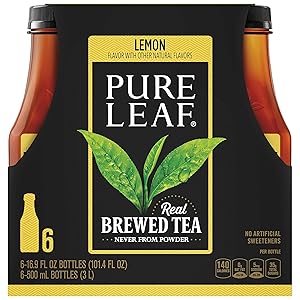 Pure Leaf Sweetened Iced Tea With Lemon, 16.9 Fl. Oz (pack of 6)