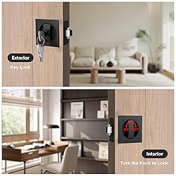 Malimali Pocket Door Lock with Key and Edge Pull