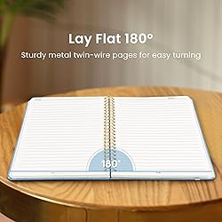 Taja Lined Spiral Journal Notebook for Women