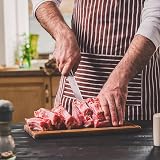 nuovva Kitchen Knife Set with Rotating Stand 7 pcs Sharp Stainless Steel view 6