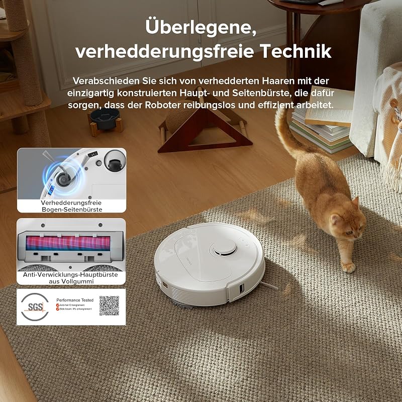 QV 35A Set Saugroboter mit Wischfunktion mit 8.000 Pa Saugkraft