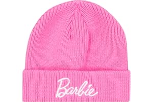 Barbie Hat | Winter Hats for Kids | Knitted Girls Beanie Hat | Fall Hats for Kids | Pink One Size