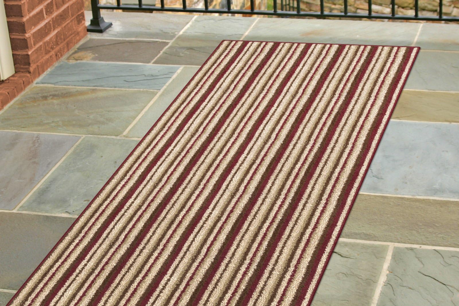 Dirt Stopper, 30 by 84-Inch, Wine Stripe