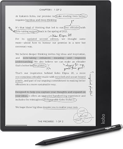 Kobo Elipsa 2E 10.3" E Ink Touchscreen 32GB Wi-Fi Stylus 2 Black
