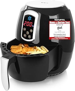 Emerio Heißluftfritteuse, Airfryer, Smart Fryer, Test &#34;GUT&#34;, Frittieren ohne Öl, 3,6 Liter Volumen, 1400 Watt, AF-115668