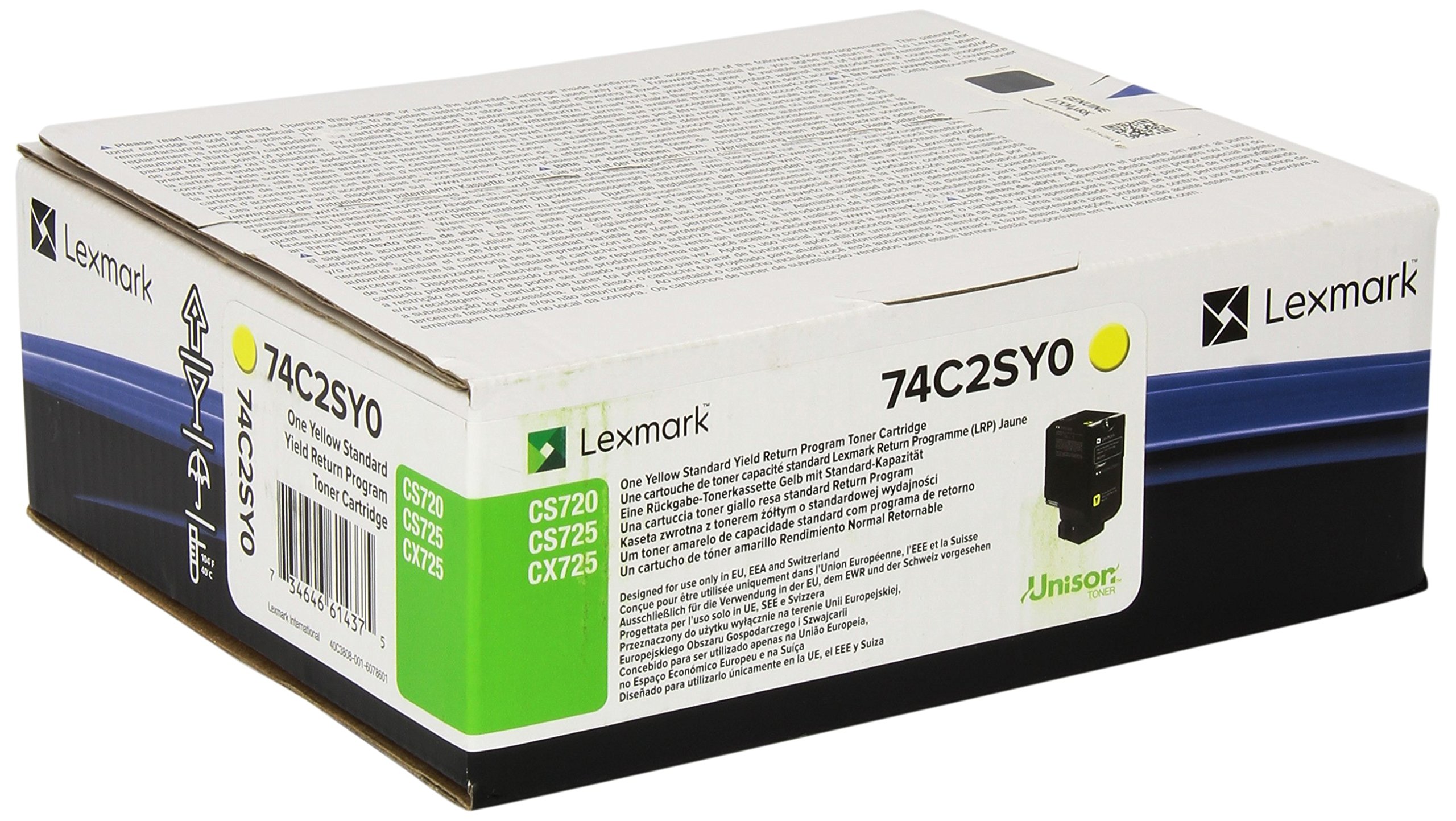 Lexmark 74C2SY0 Original Toner Cartridge - Yellow