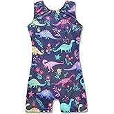 HOZIY Gymnastics Leotards for Girls Unicorn Aurora Rainbow Mermaid Dinosaur Cupcake Sparkle Biketard Toddlers Kids Children