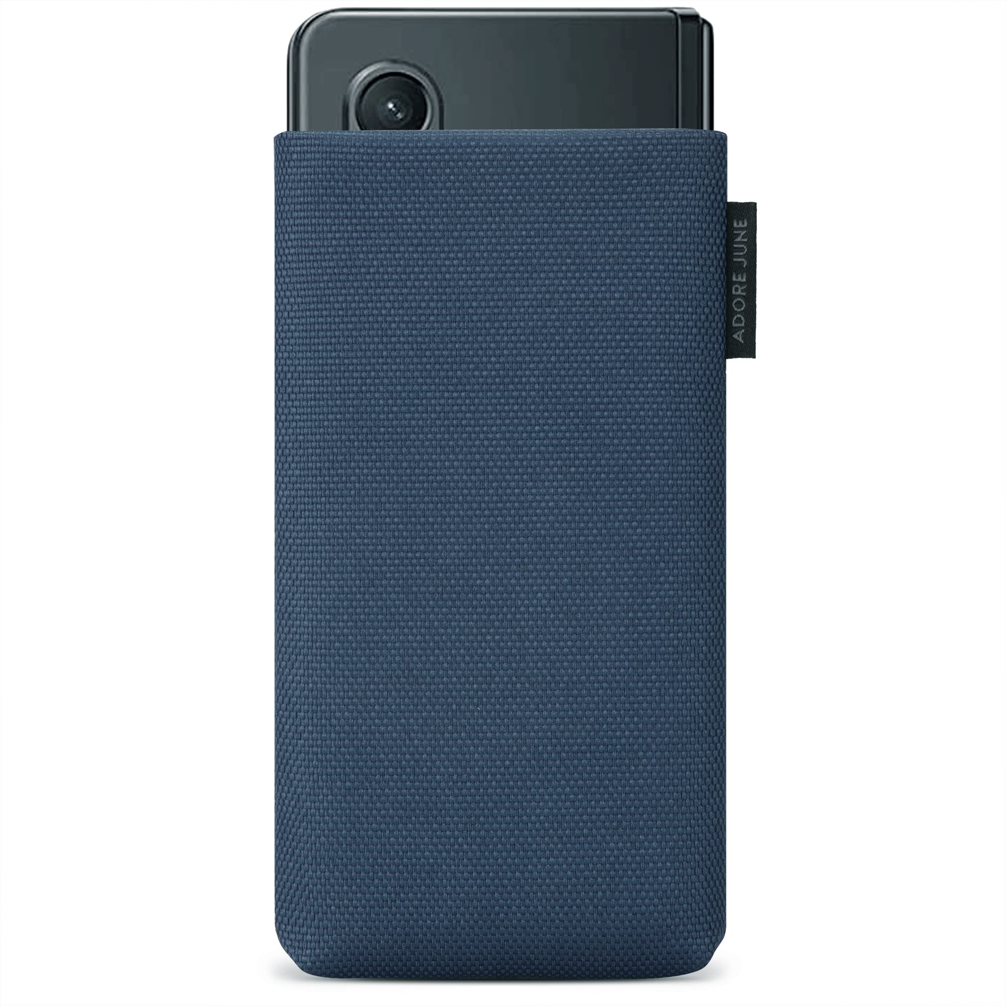Adore June Mobile Phone Case Classic Recycled Blue Compatible with Galaxy Z Fold 5 / Fold 4 / Fold 3 / Fold 2, Modern Sustainable R-PES Fabrics, Made in Europe