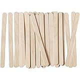 Comfy Package, 4.5 Inch Wooden Multi-Purpose Popsicle Sticks for Crafts, ICES, Ice Cream, Wax, Waxing, Tongue Depressor Wood 