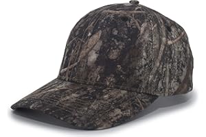 Pacific Headwear Structured Camo Hook-and-Loop Adjustable Cap