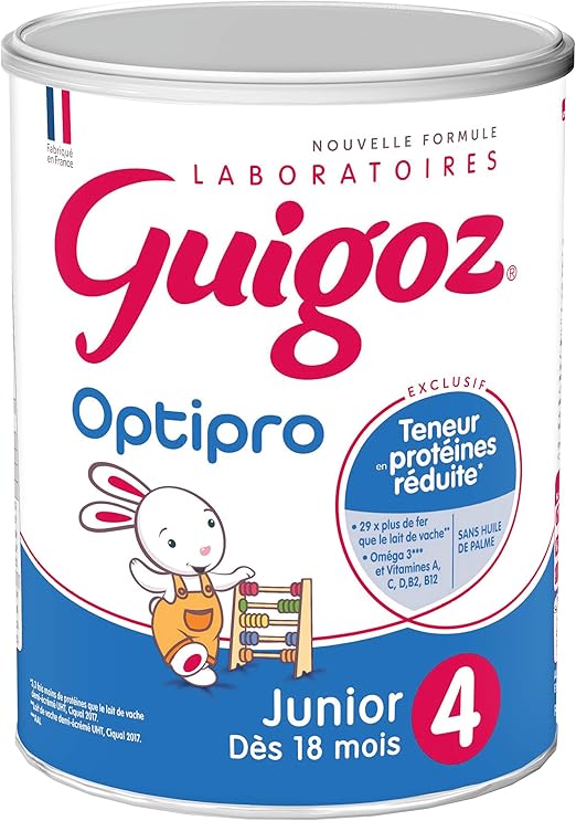 Guigoz 4 Junior Lait De Croissance En Poudre Des 18 Mois Boite De 900g Amazon Fr Epicerie