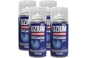 OZIUM® Air Freshener Odor Eliminator, 2oz Single Shot Total Air Refresh & Car Air Freshener – Original – 4 Pack